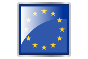 European Union Flag Square icon flag