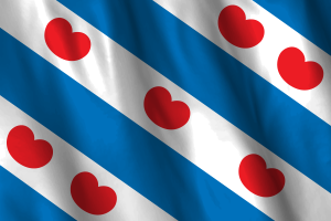 National Flag of Friesland flag