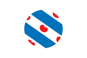 Friesland Flag Circle Vector Free flag