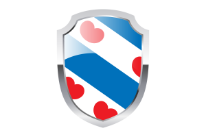 Friesland Shield Logo flag
