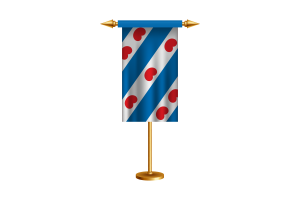 Friesland Ceremonial Flag Vector Free flag