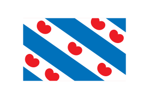Friesland Flag Vector Illustration flag