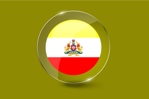 Karnataka Flag Glossy Round Button flag