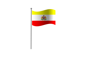 Waving Flag of Karnataka flag