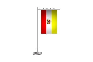 3d Karnataka Standing Flag flag