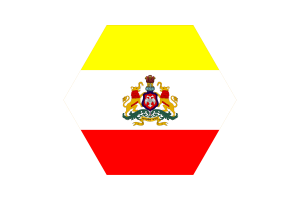 Karnataka Flag Illustration Rectangle Rounded Shape flag