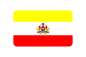 Karnataka Flag Rectangle Vector Illustration flag