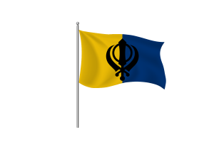 Khalistan Flag Clipart flag