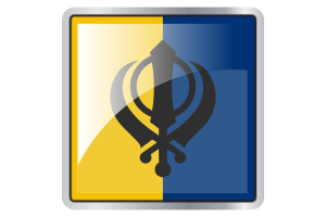 Khalistan Flag Square icon flag