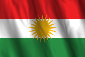 National Flag of Kurdistan flag