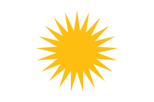 Emblem of Kurdistan flag