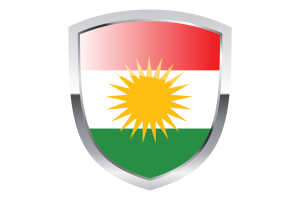 National Flag of Kurdistan Clipart flag