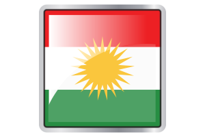 Kurdistan Flag Square icon flag