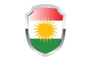 Kurdistan Shield Logo flag