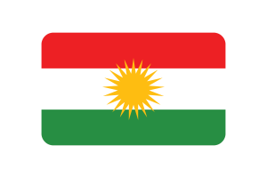 Kurdistan Flag Rectangle Vector Illustration flag