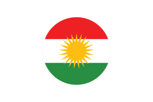 Kurdistan Flag Circle Vector Free flag