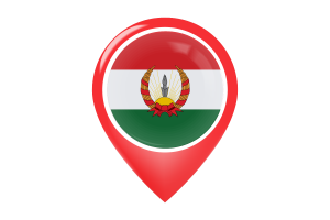 Mahabad Flag Map Pin Icon flag