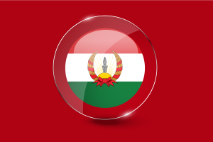 Mahabad Flag Glossy Round Button flag