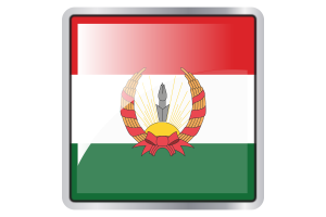 Mahabad Flag Square icon flag