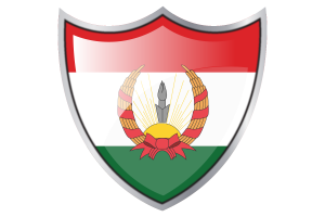 Shield with Flag of Mahabad flag
