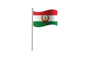 Waving Flag of Mahabad flag