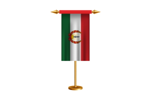 Mahabad Ceremonial Flag Vector Free flag