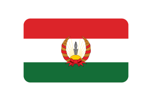 Mahabad Flag Rectangle Vector Illustration flag