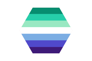 MLM Flag Triangle Rounded Shape flag