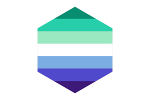 MLM Flag Hexagon Shape flag
