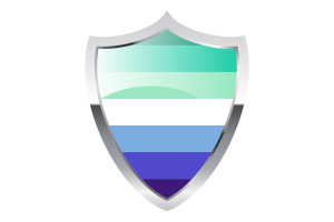 MLM Flag with Medieval Heater Shield flag