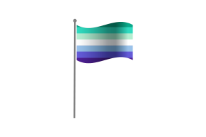 Waving Flag of MLM flag