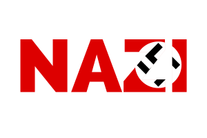 Nazi Text Art flag