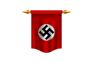 3d Nazi Standing Flag flag