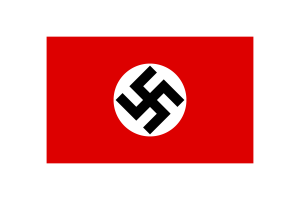 Nazi Flag Rounded Hexagon Shape flag