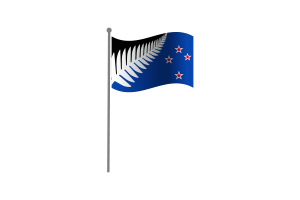 Waving Flag of New Zealand flag