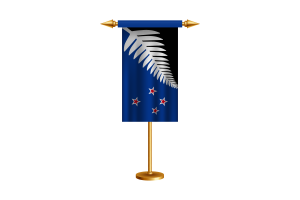 New Zealand Ceremonial Flag Vector Free flag