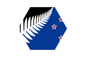 New Zealand Flag Illustration Rectangle Rounded Shape flag
