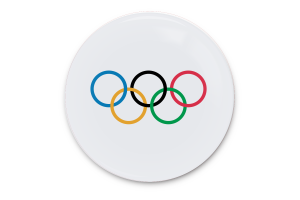 Arte Vectorial de la Bandera Olímpica flag