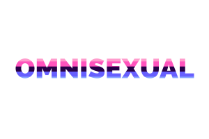 Art Textuel Omnisexuel flag