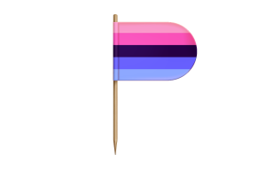 Drapeau Omnisexuel pour Bureau, Table flag