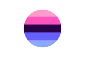 Drapeau omnisexuel cercle vectoriel gratuit flag