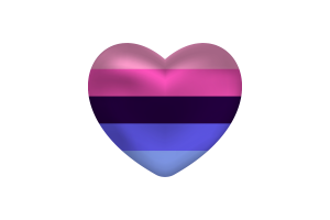 Amour du cœur omnisexuel flag