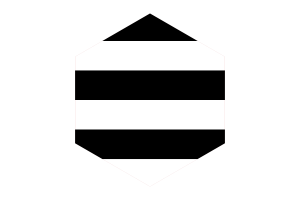 Bandera Heterosexual Hexágono flag