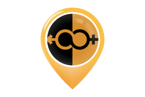 Super Straight Flag Map Pin Icon flag