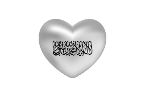  Love of Taliban Heart Shape flag