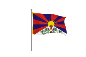 Tibet Flag Clipart flag