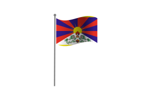 Waving Flag of Tibet flag