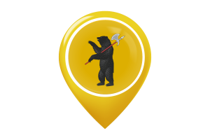 Yaroslavl Flag Map Pin Icon flag