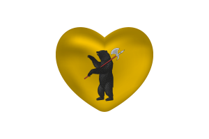 Love of Yaroslavl Heart Shape flag