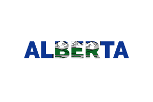 Alberta Text Art flag
